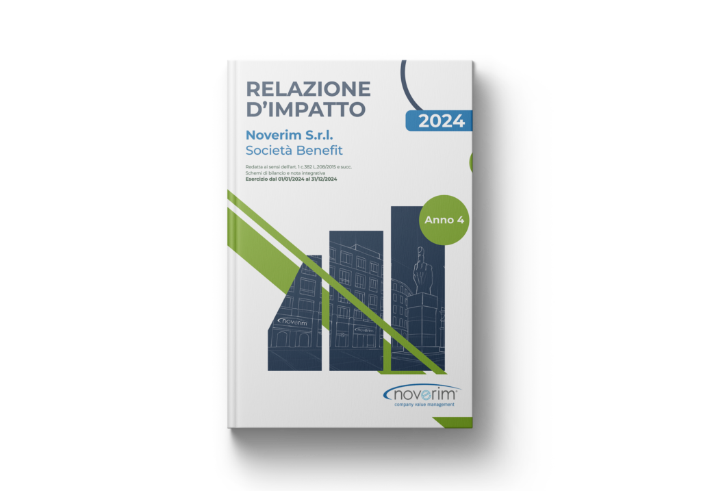 Copertina libro Relazione di impatto noverim 2024